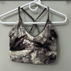 Purle/Grey/White tie-dye - GymShark sports bra - Womens size medium